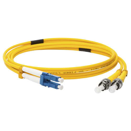 LANMASTER optical patch cord, LSZH, ST/UPC-LC/UPC, SM